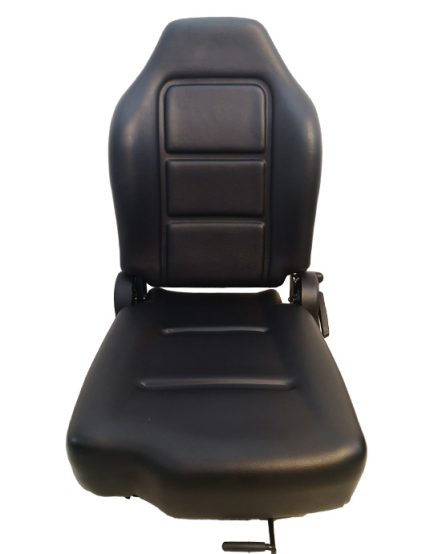 Universal Fold Down Forklift Seat With Adjustable Angle Back,Armrest,Micro Switch And Slide For Tractor,Excavator Skid Loader Backhoe Dozer